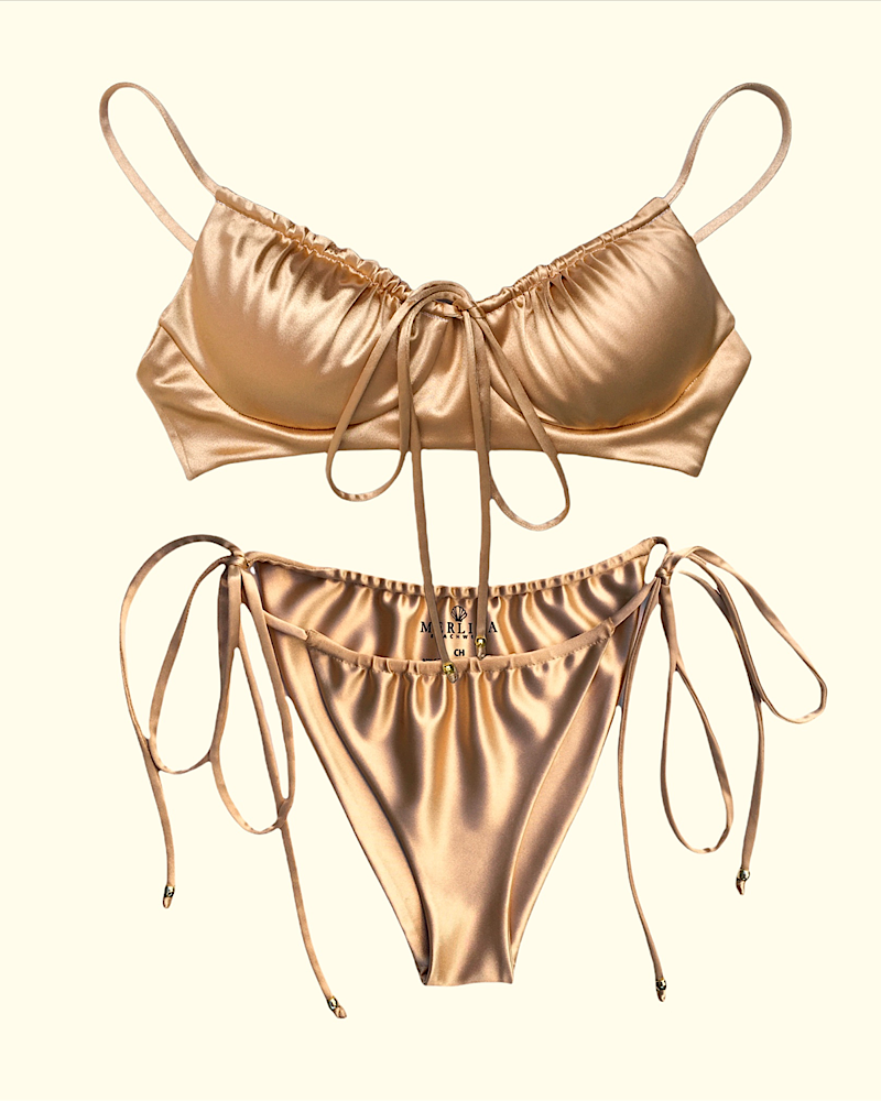 Bikini Coral Gold Merlina Beachwear